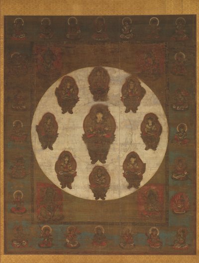 Mandala af Monju Bosatsu, 13. århundrede. af Unbekannt