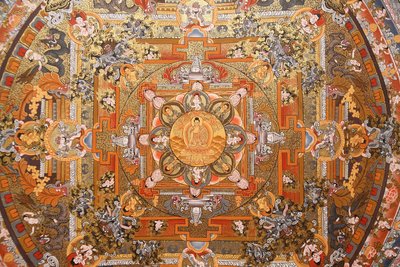 Mandalon Thangka, Bhaktapur, Nepal af Unbekannt