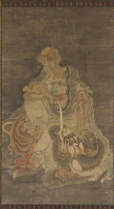 Manjushri siddende på en løve, 1368-1644. af Unbekannt