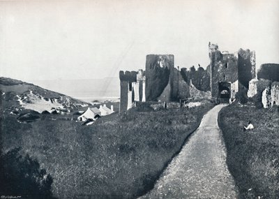 Manorbier - Slottet, 1895 af Unbekannt