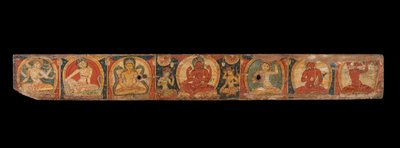 Manuskriptomslag med Avalokiteshvara The Bodhisattva of Infinite Compassion, 1100-tallet. af Unbekannt