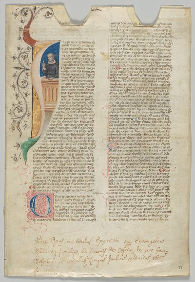 Manuskriptblad, italiensk, 1300-tallet. af Unbekannt
