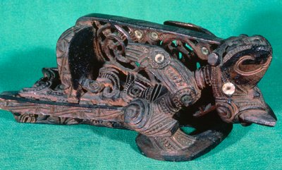 Maori kano stævn, New Zealand af Unbekannt