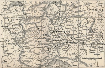 Kort over Marengo-kampagnen, 1800, 1896 af Unbekannt