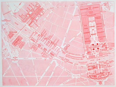 Kort over verdensudstillingen i Paris, 1900 af Unbekannt