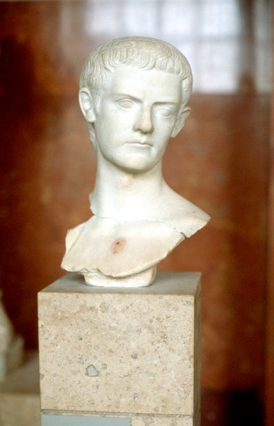 Marmorbuste af kejser Caligula af Unbekannt