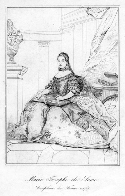 Marie-Josèphe af Sachsen, Dauphine af Frankrig af Unbekannt