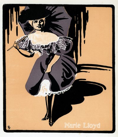 Marie Lloyd 1870-1922, engelsk music hall-sangerinde, slutningen af det 19. århundrede af Unbekannt