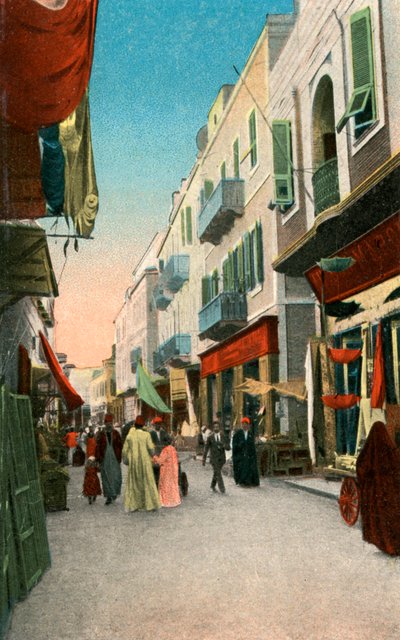 Market Street, Suez, Egypten, 20. århundrede af Unbekannt