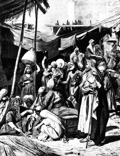 Marked i Tantah, Egypten, 1880 af Unbekannt