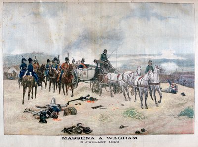 Marskal Massena ved slaget ved Wagram, Østrig, 5.-6. juli 1809, 1904 af Unbekannt