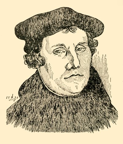 Martin Luther, 1529, c1930. af Unbekannt