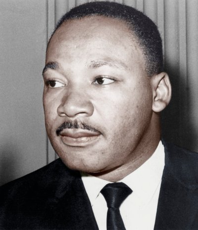 Martin Luther King Jr., amerikansk forkæmper for sorte borgerrettigheder, c1968 af Unbekannt