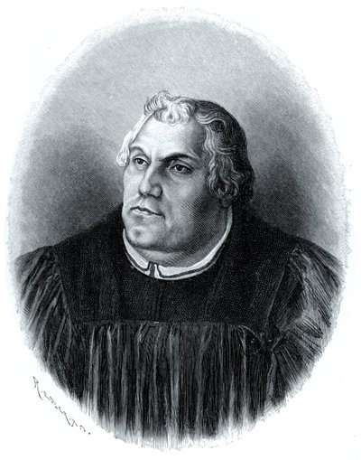 Martin Luther, protestantisk kirkereformator, 1903 af Unbekannt