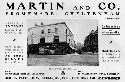Martin og Co., Promenade, Cheltenham, 1909 af Unbekannt