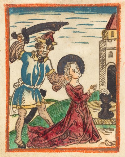 Sankt Barbaras martyrium, 14801490. af Unbekannt