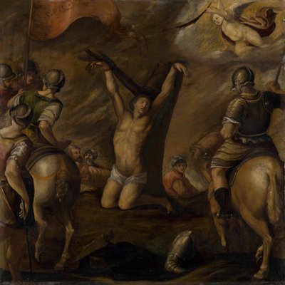 Martyrium af Sankt Sebastian af Unbekannt