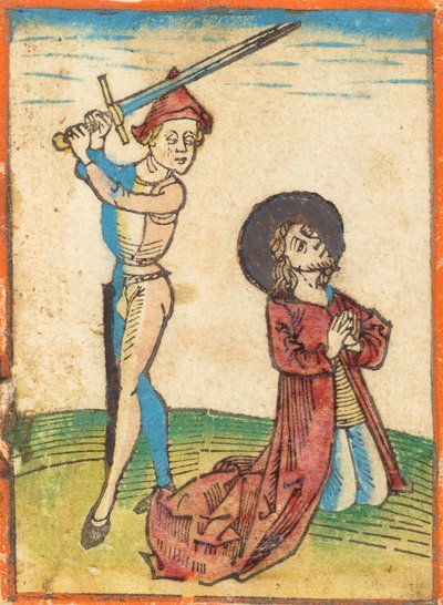 En helligs martyrium, ca. 1480. af Unbekannt