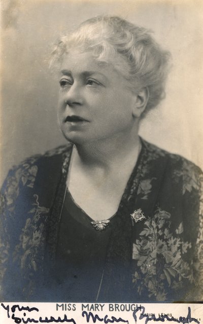 Mary Brough 1863-1834, engelsk skuespillerinde, 20. århundrede af Unbekannt