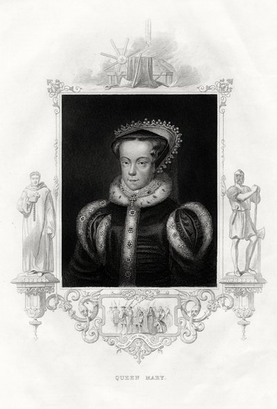 Mary I 1516-1558, også kendt som Mary Tudor, 1860 af Unbekannt