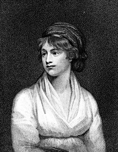 Mary Wollstonecraft, engelsklærer, forfatter og feminist fra det 18. århundrede af Unbekannt