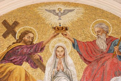 Marias kroning. Basilikaen i Fatima, Fatima, Portugal af Unbekannt