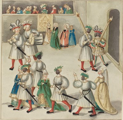 Maskerade, ca. 1515. af Unbekannt