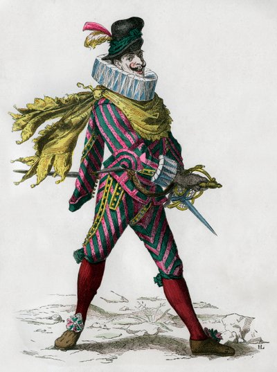 Matamore kaptajn, lejemorder, spansk type, 1600-tallet 1882-1884 af Unbekannt