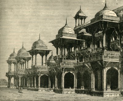 Mausoleet af Akbar, Secundra, 1890. af Unbekannt