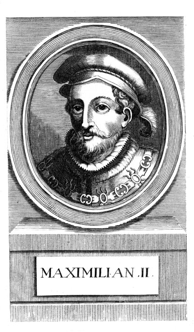 Maximillian II, hellig romersk kejser fra 1564-1576 af Unbekannt