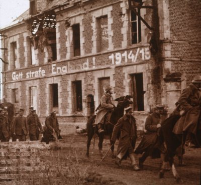 Må Gud straffe England, Bucy-le-Long, Nordfrankrig, c1914-c1918 af Unbekannt