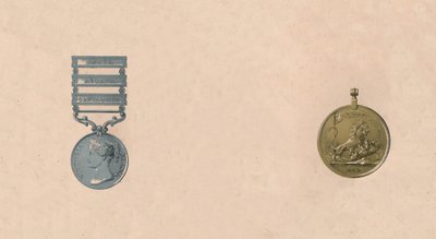 Medaljer for slag i Indien, c1911. århundrede af Unbekannt