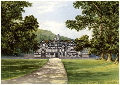 Meer Hall, nær Droitwich, Worcestershire, hjemsted for Bearcroft-familien, c1880 af Unbekannt