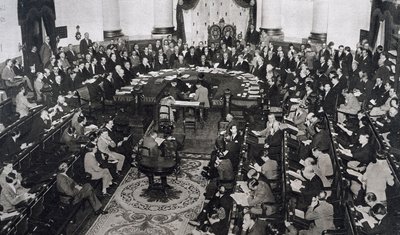 Møde mellem SDN eller Folkeforbundet den 10/06/1929 i senatpaladset i Madrid, Spanien af Unbekannt