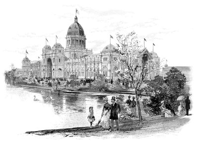 Melbourne Exhibition Building, Victoria, Australien, 1886 af Unbekannt