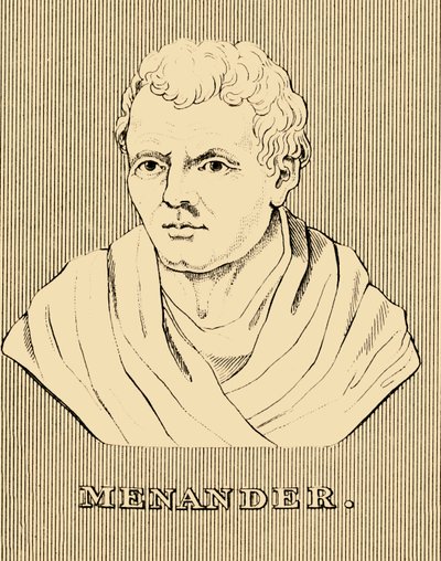 Menander, c342-290 f.Kr., 1830 af Unbekannt
