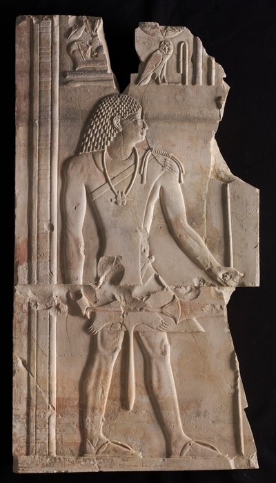 Mentuemhat som præst med stav og scepter, ca. 667-647 f.Kr. af Unbekannt