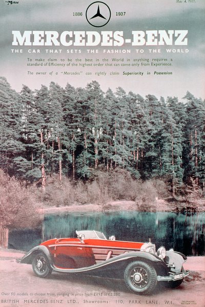 Mercedes-Benz bilannonce, 1937 af Unbekannt