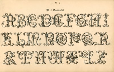 Metal ornamental, 1862 af Unbekannt