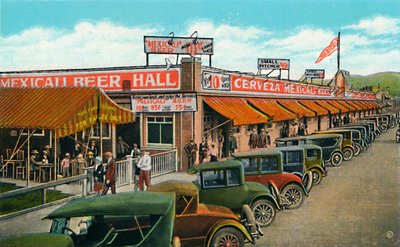 Mexicali Beer Hall, The Longest Bar in the World, c1939 af Unbekannt