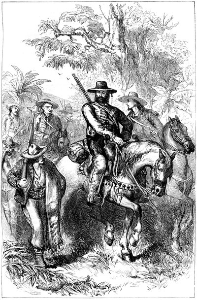 Mexicanske filibusters på march, midten af det 19. århundrede 1880 af Unbekannt