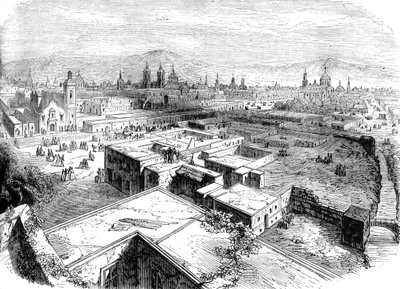 Mexico City, Mexico, midten af det 19. århundrede c1880 af Unbekannt