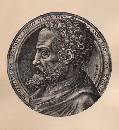 Michelangelo Buonarroti, italiensk kunstner og arkitekt, c1500-tallet 1894 af Unbekannt