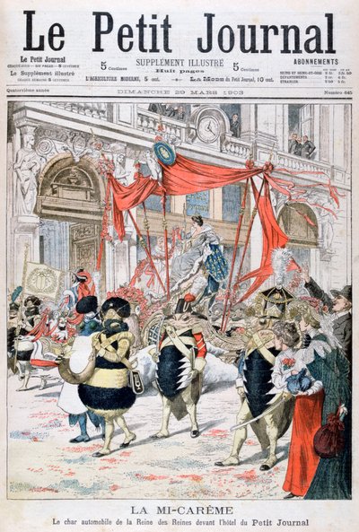 Midt-Lent Carnival Float of the Queen of the Queens, 1903 af Unbekannt