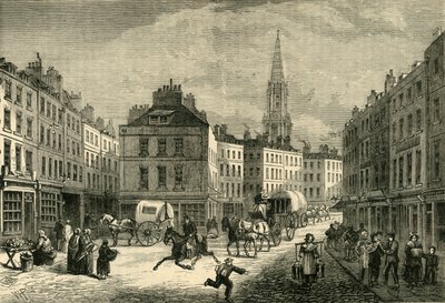 Middle Row, St. Giless, omkring 1838, 1881. af Unbekannt