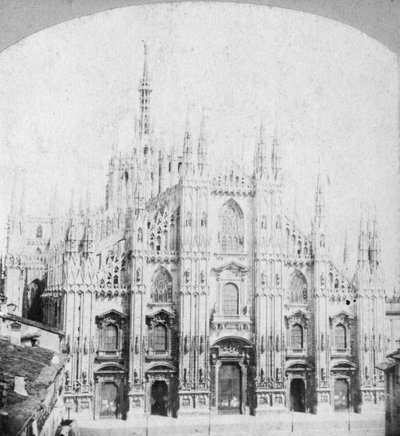 Katedralen i Milano, Italien, slutningen af det 19. eller begyndelsen af det 20. århundrede af Unbekannt