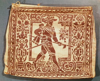 Militær postbuds brevsæk i perioden med 30-års krigen (1618-48) (tekstil) af Unbekannt