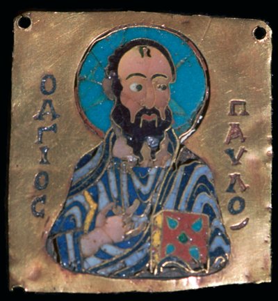 Miniatureafbildning af St. Paul, 10. århundrede af Unbekannt