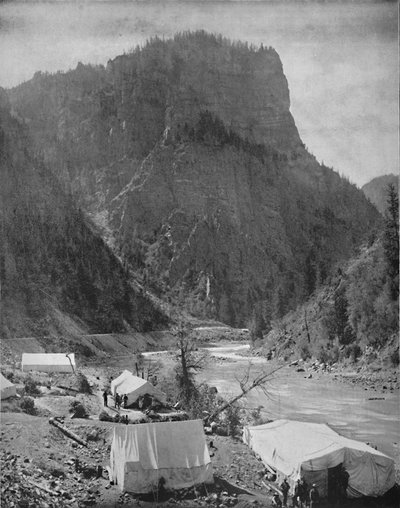 Minelejr, Nevada, c1897. af Unbekannt