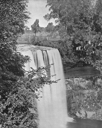 Minnehaha Falls, Minneapolis, Minnesota, USA, c1900. af Unbekannt